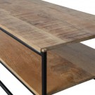 WOOD Rikkie salongbord med topp av mangotre naturlig thumbnail