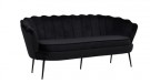 Calais 3-seter sofa svart thumbnail