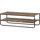 WOOD Rikkie salongbord med topp av mangotre naturlig thumbnail