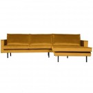 WOOOD RODEO CHAISE LONGUE RIGHT VELVET OCHRE thumbnail