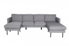 Zoom  u-sofa grå thumbnail