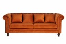 Velvet 3-seter sofa oransje thumbnail