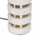 Bordlampe gull-hvit metall-marbel 39x39x69 thumbnail