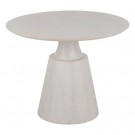 DINING TABLE WHITE MANGO WOOD ROOM 100 X 100 X 78 CM thumbnail