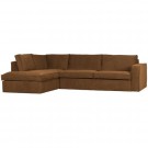 WOOOD FREDDIE CORNER SOFA LEFT BRONZE thumbnail