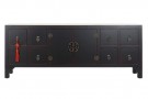 TV CABINET SPRUCE MDF 130X24X51 ORIENTAL BLACK thumbnail