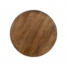 Sett : 2 COFFE TABLE BROWN MANGO WOOD ROOM 80 X 80 X 41 CM thumbnail