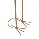 FIGURE PEACOCK GOLD METAL DECORATION 50 X 30 X 85 CM thumbnail