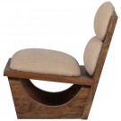 WOOOD OPULENT ARMCHAIR BOUCLÉ/WOOD NATURA thumbnail