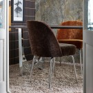 WOOOD VOGUE DINING 3D CHENILLE DARK BROWN  thumbnail