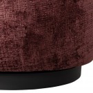WOOLLY SWIVEL ARMCHAIR IN COARSE WEAVE CHENILLE - AUGERGINE thumbnail