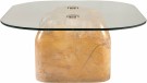Aldabra sofabord i marmor og glass thumbnail