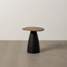 COFFE TABLE BROWN WOOD-IRON ROOM 80 X 72 X 33 CM thumbnail
