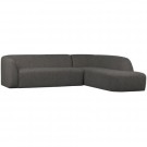 WOOOD SLOPING CORNER SOFA RIGHT GREY/BLACK MELANGE thumbnail