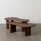SETT a 2 stk.  COFFEE TABLE MANGO WOOD ROOM 110 X 60 X 40 CM thumbnail