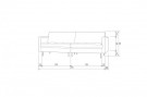 WOOOD RODEO CLASSIC SOFA 3-SEATER VELVET KHAKI thumbnail