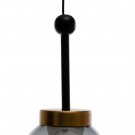Taklampe svart-gull metall 11x11x26 thumbnail