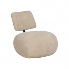 ARMCHAIR BEIGE FABRIC ROOM 67 X 73 X 67 CM slett thumbnail