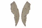 Veggdekorasjon RESIN 62X8X105 WINGS GREY thumbnail