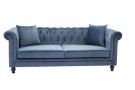 Velvet 3-seter sofa blå thumbnail