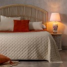 Sengeteppe vendbar beige-flis 180x260 thumbnail
