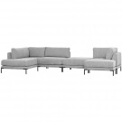 Vtwonen COUPLE LOUNGE ELEMENT LEFT LIGHT GREY thumbnail