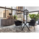 WOOOD BRUNO DINING TABLE OVAL MDF BLACK 220x100CM thumbnail
