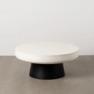 COFFE TABLE WHITE-BLACK MAGNESIUM 91 X 91 X 39 CM thumbnail