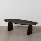COFFE TABLE BROWN MANGO WOOD ROOM 120 X 60 X 35 CM thumbnail