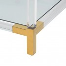 Sofabord gull-transparent 100x100x45 thumbnail