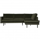 WOOOD RODEO CORNER SOFA RIGHT VELVET DARK GREEN HUNTER thumbnail