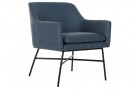 ARMCHAIR POLYESTER METAL 66X62X75 BLUE thumbnail
