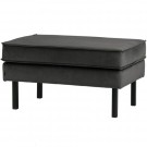 WOOOD RODEO HOCKER ON LEGS VELVET ANTHRACITE thumbnail