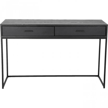 Alexis - Konsollbord med skuffer Svart 120x40x76 Mdf, Metall