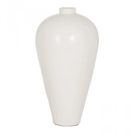 VASE WHITE TERRACOTTA DECORATION 51 X 51 X 100 CM