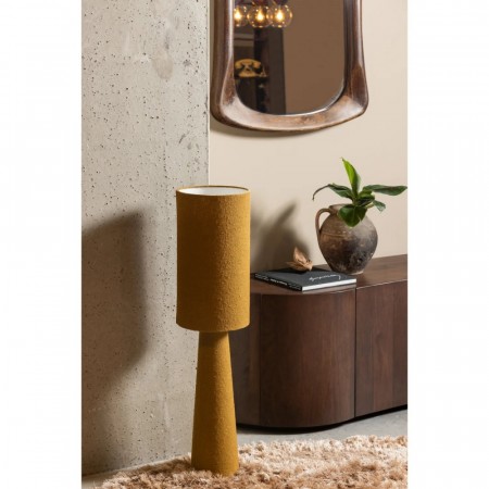 WOOOD LOFT TABLE LAMP METAL/BOUCLÉ TAPENADE 90xØ22CM