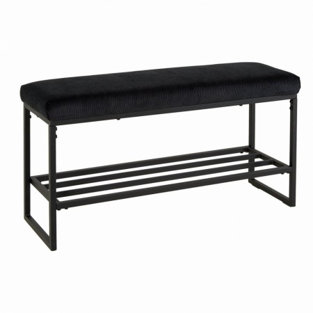 Vito - Benk Svart 103x34x51 100% Polyester, Metall, Skumgummi, 1stk