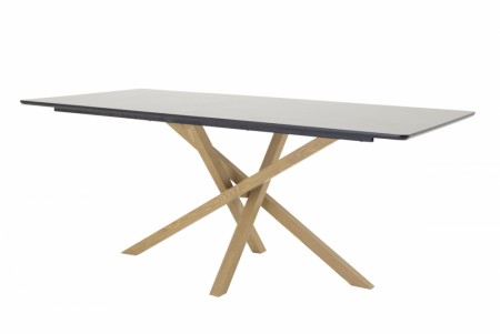 Piazza rektangulært spisebord 180 x 90 svart