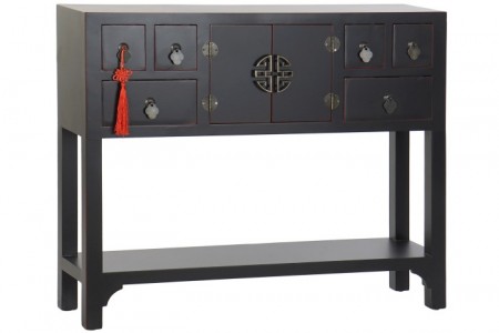 KONSOLLBORD  FURU - MDF 95X24X79 ORIENTAL BLACK