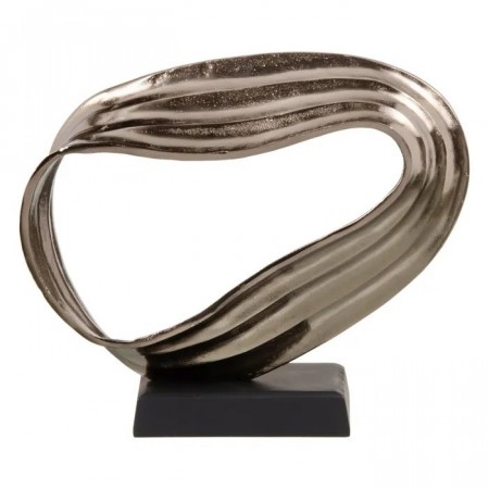 Sølv farget figur 37x15x32