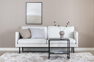 Zoom 2-seter sofa hvit 